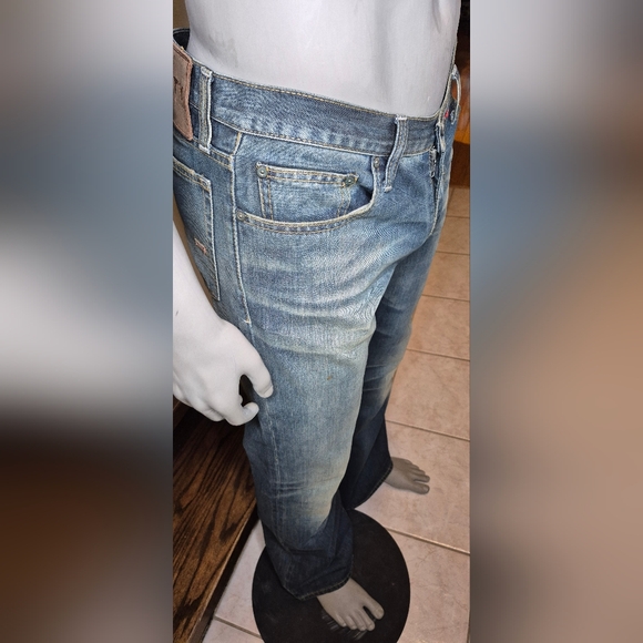 Sixty Brand Men's Straight Jeans - Stylish Blue - Picture 6 of 10